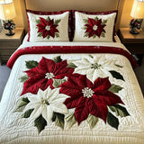 Winter Poinsettia 3-Piece Bedding Set