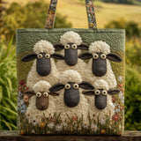 Five Sheep Quilted Tote Bag