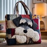 Schnauzer Quilted Tote Bag