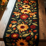 Quilted Table Runner – Autumn Sunflowers
