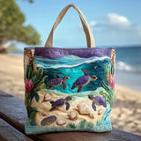 Spirit of the Lagoon Quilted Tote Bag