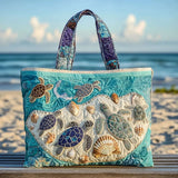 Turtle Love Quilted Tote Bag