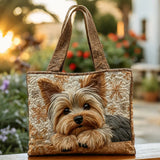 Adorable Yorkshire Quilted Tote Bag