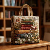 Floral Motif Quilted Tote Bag