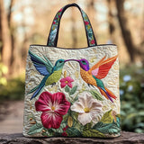 Hummingbird Backpack Quilted Tote Bag