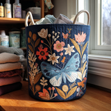 Bloom Flight Quilted Laundry Basket