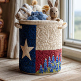 Bluebonnet Breeze Trail Quilted Laundry Basket