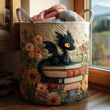 Book Guardian Quilted Laundry Basket