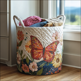 Color Flight Quilted Laundry Basket