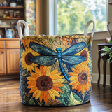 Butterfly Bliss Quilted Laundry Basket