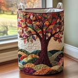 Forest Soul Quilted Laundry Basket