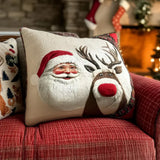 Cushion Cover – Santa & Reindeer