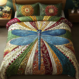 Golden Dragonfly 3-Piece Bedding Set