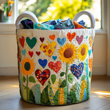 Heartland Love Quilted Laundry Basket