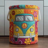 Hippie Journey Quilted Laundry Basket