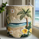 Island Glow Quilted Laundry Basket
