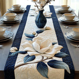Quilted Table Runner – Tranquil Magnolia