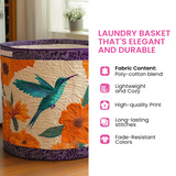 Autumn Antlers Quilted Laundry Basket