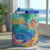 Sea Spark Quilted Laundry Basket