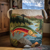 Serenity Run Quilted Laundry Basket