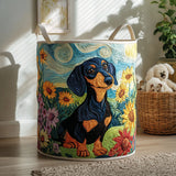 Short Legs Big Heart Quilted Laundry Basket
