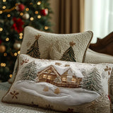 Cushion Cover – Snowy Cabin