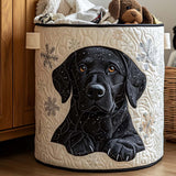 Snowy Friend Quilted Laundry Basket
