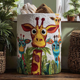 Spot Me If You Can Quilted Laundry Basket