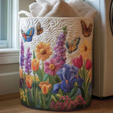 Spring Bloom Quilted Laundry Basket
