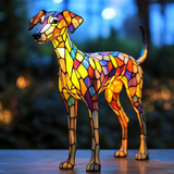 Dirty-Glass Whippet-Inspired Lamp