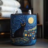 Starry Paws Quilted Laundry Basket