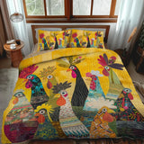 Morning Rooster 3-Piece Bedding Set
