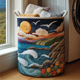 Sunrise Coast Quilted Laundry Basket