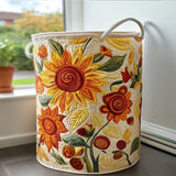 Sunshine Kisses Quilted Laundry Basket