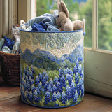 Texas Spring Glory Quilted Laundry Basket