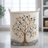 Vital Bloom Quilted Laundry Basket