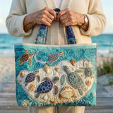 Turtle Love Quilted Tote Bag
