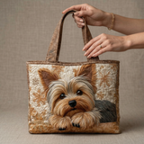 Adorable Yorkshire Quilted Tote Bag