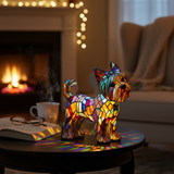 Radiant Yorkshire Terrier Lamp